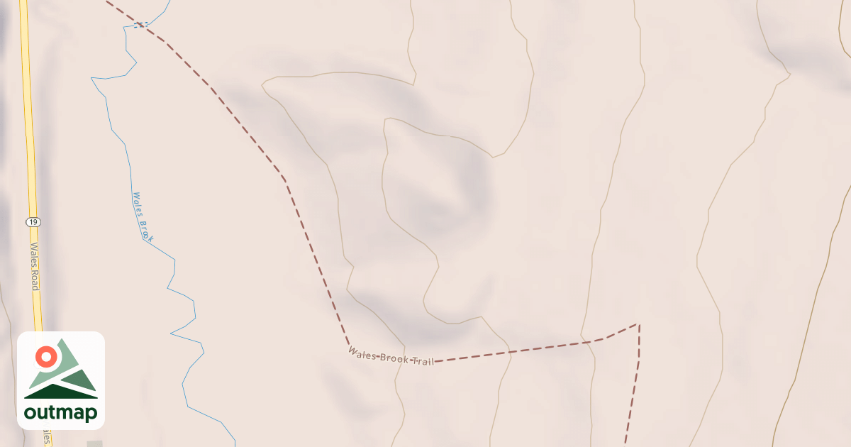 Map of Wales Brook Trail