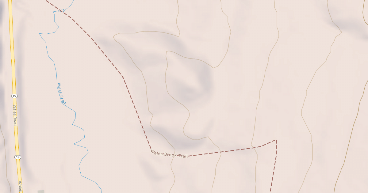Map preview of Wales Brook Trail
