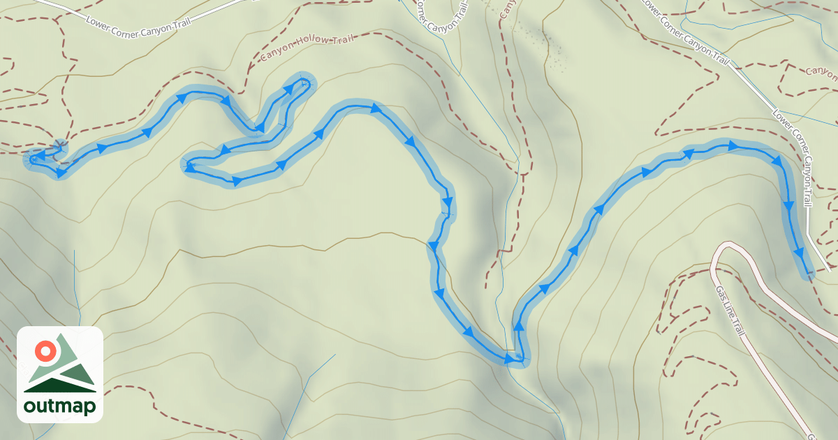 Map of Rush Trail - 2112 Section