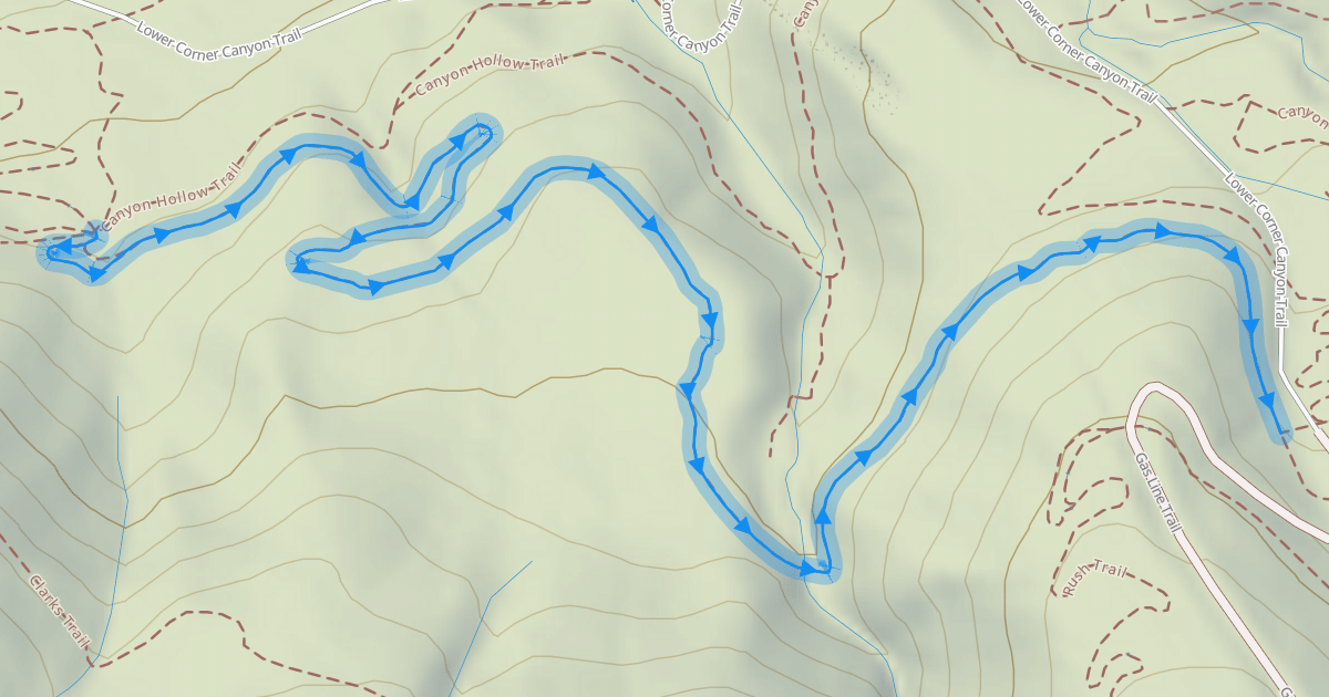 Map preview of Rush Trail - 2112 Section
