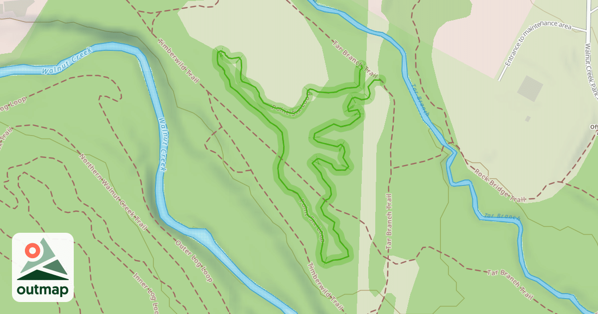 Map of Point Six Loop Trail