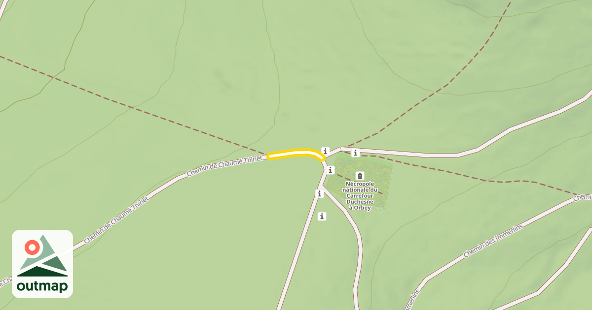 Map of Chemin de Chaumé Thiriet