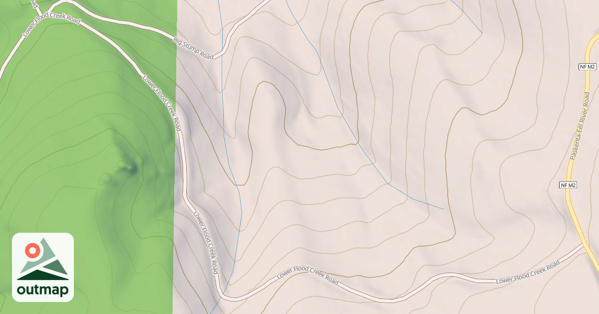 Map of LOWER FLOOD CREEK