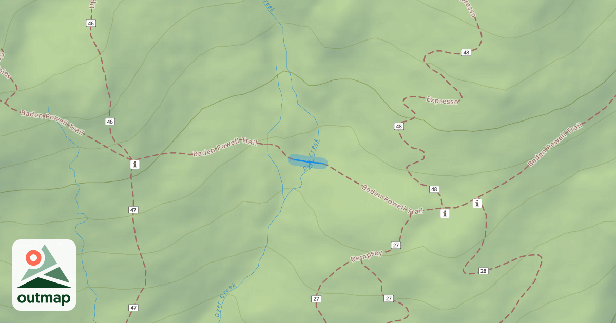 Map of Baden Powell Trail