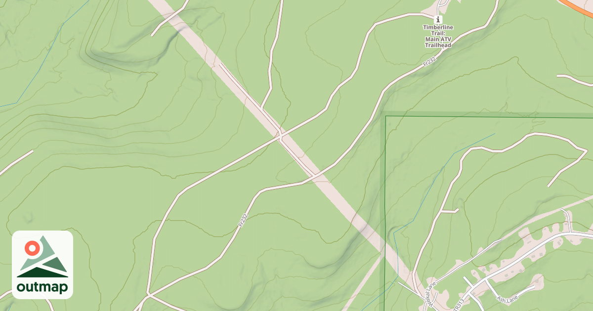 Map of Timberline Atv Warmup Loop W