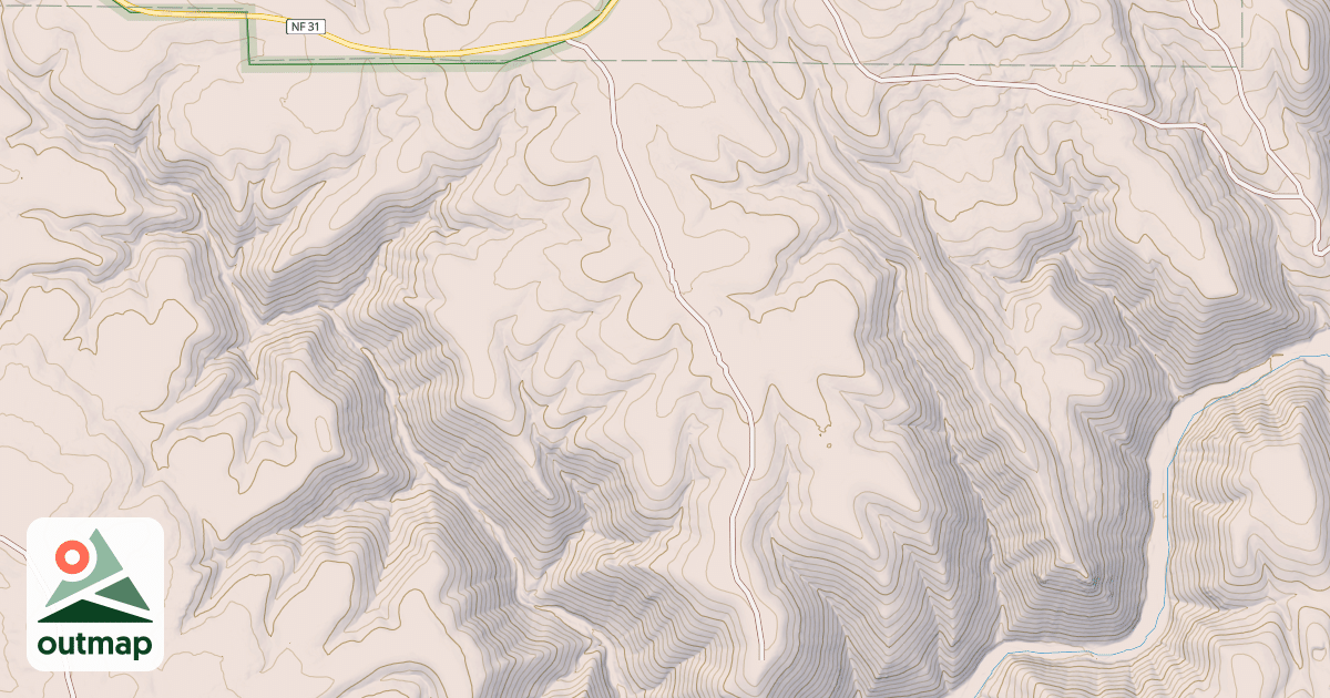 Map of USFS National Forest System Roads {C2BEDC40-B780-4552-88B6-51ECEA3AAAAE}