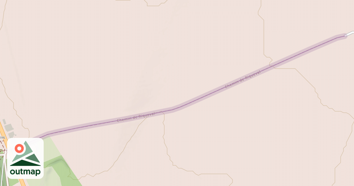 Map of Chemin de Riqueval
