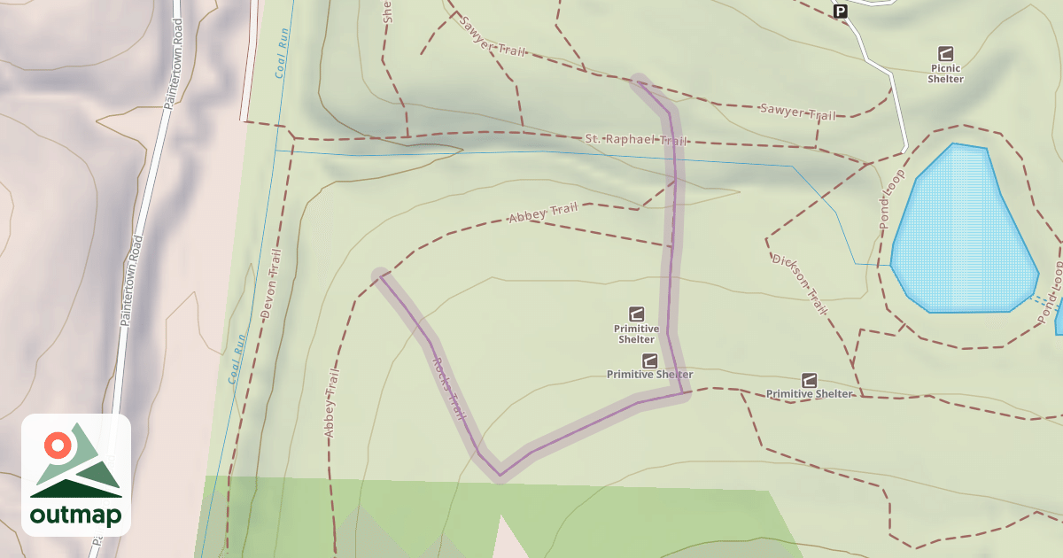 Map of Rocks Trail