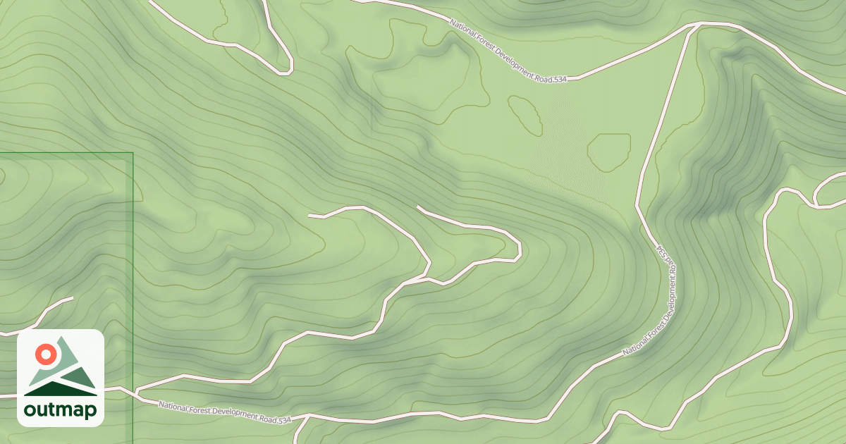 Map of DOE CREEK A