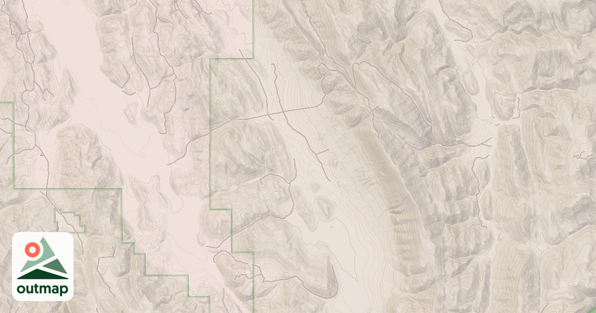 Map of EAST DRY VALLEY