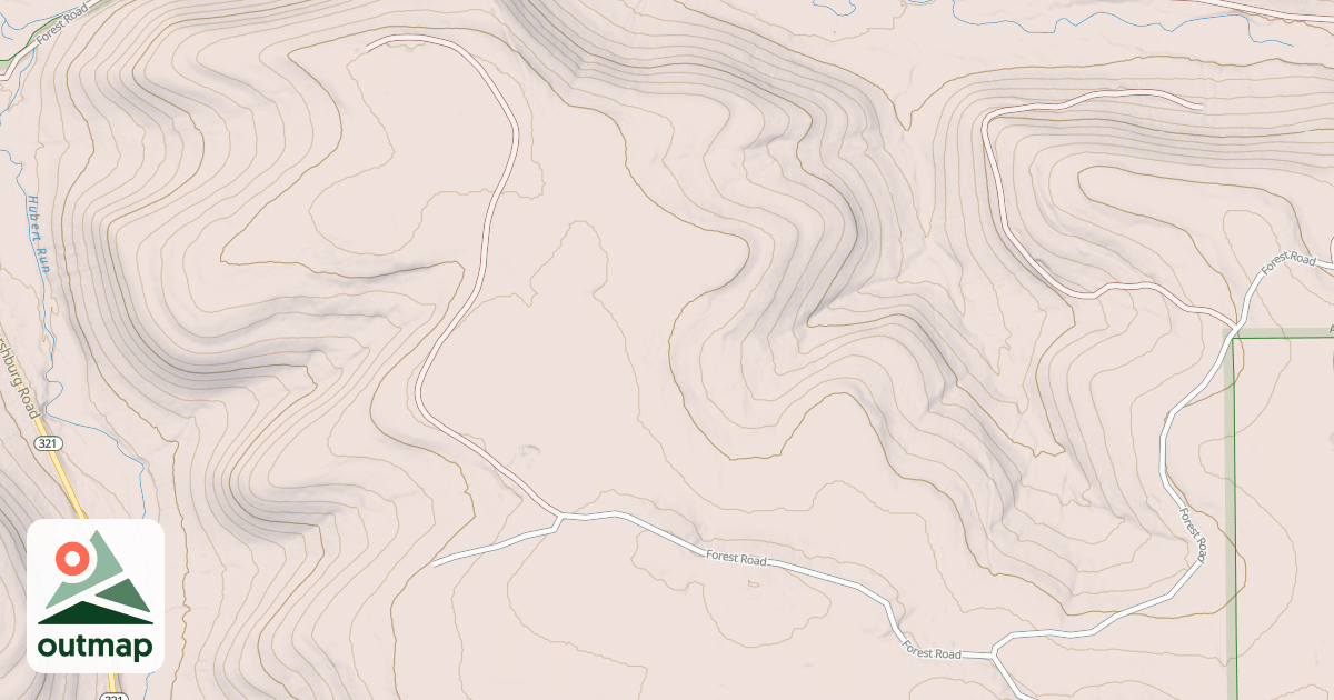 Map of HUBERT RUN