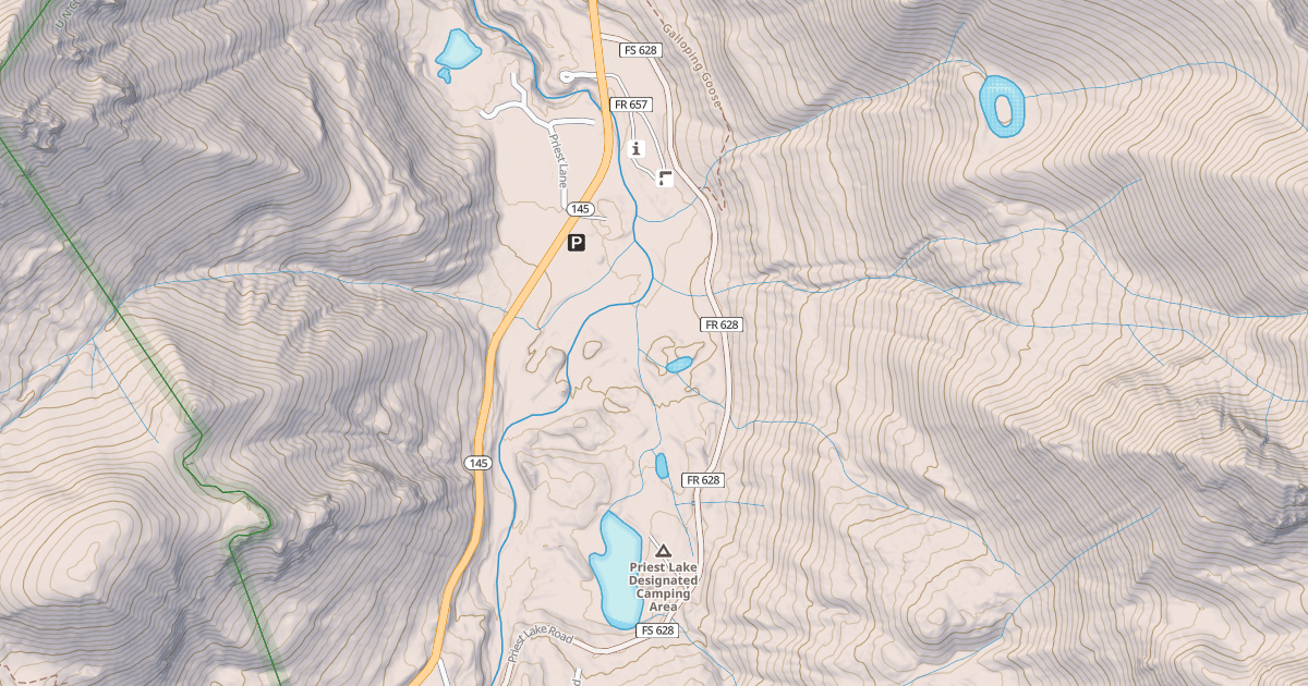 Map preview of PRIEST LAKE