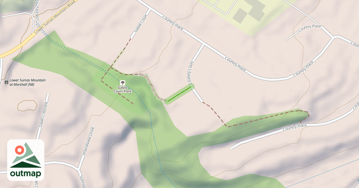 Map of Country Place Trail