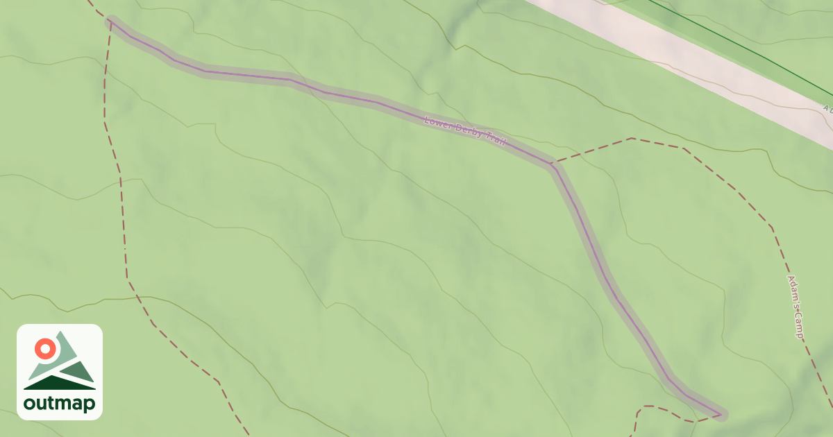 Map of Lower Derby Trail