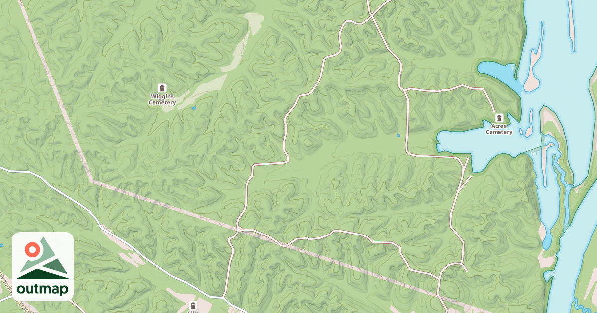 Map of JIMERSON CEMETERY ROAD