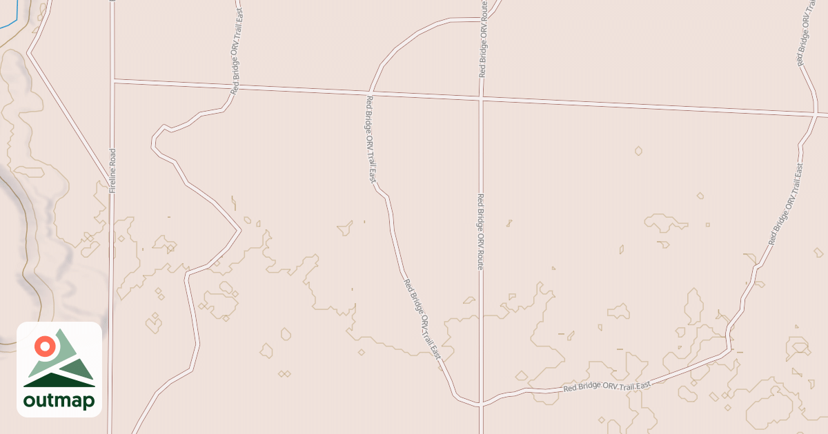 Map of Red Bridge Trail