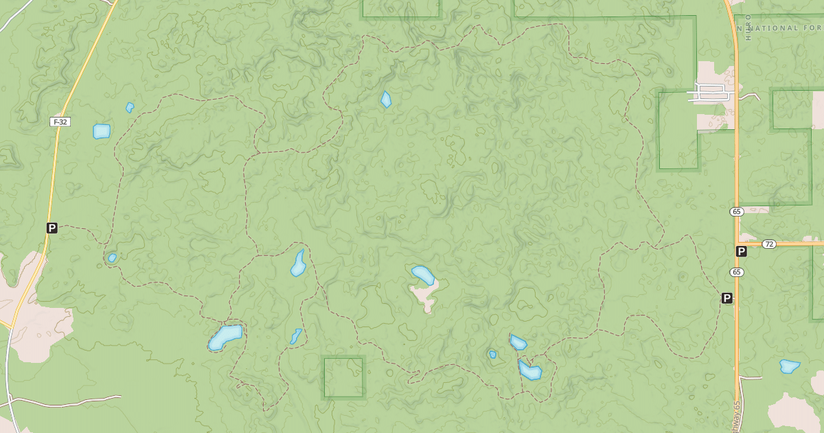 Map preview of Hoist Lake Trails