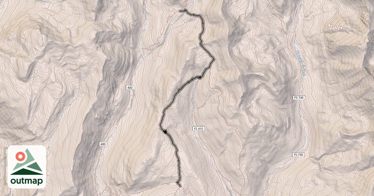Map of Double Top Trail