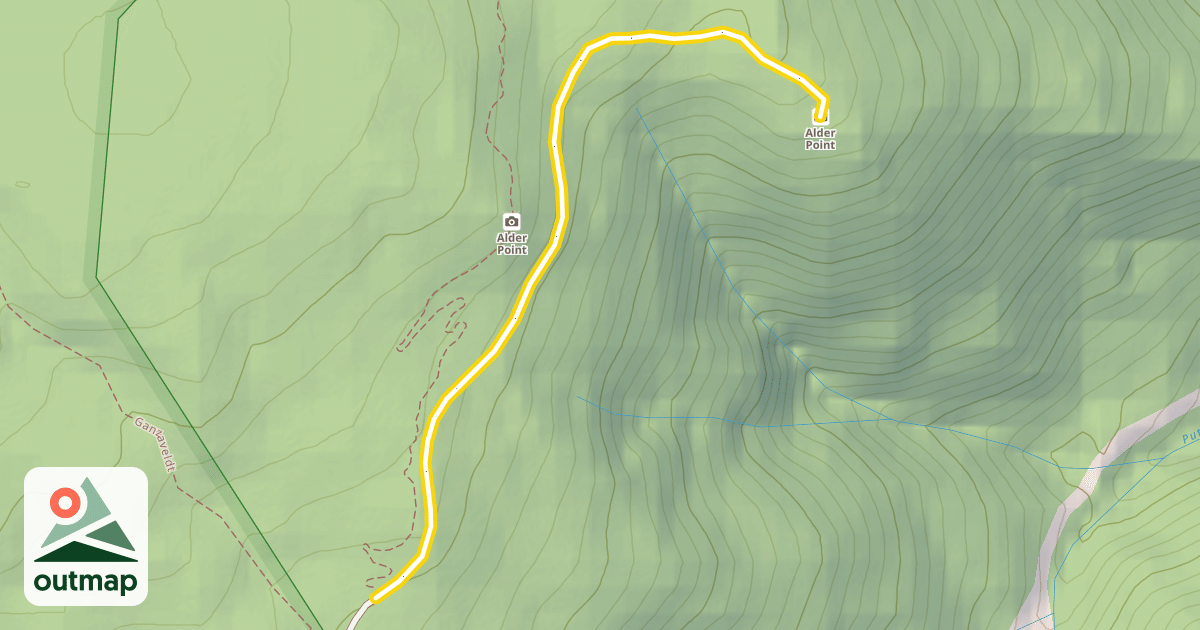 Map of Alder Point Loop