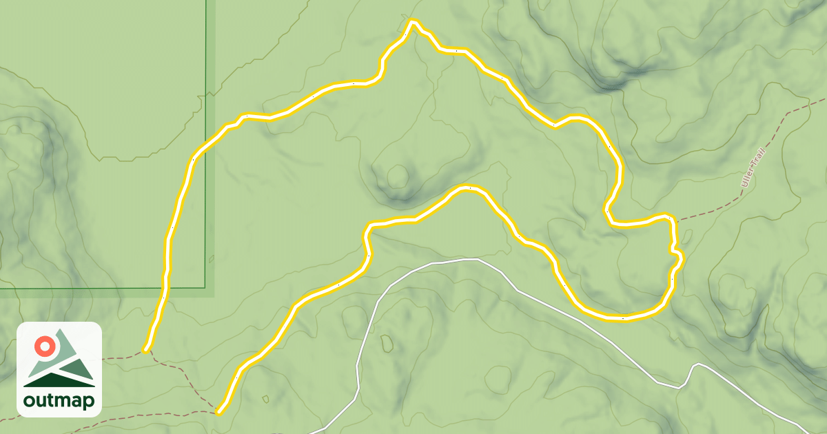Map of Uller Trail - Orange Loop