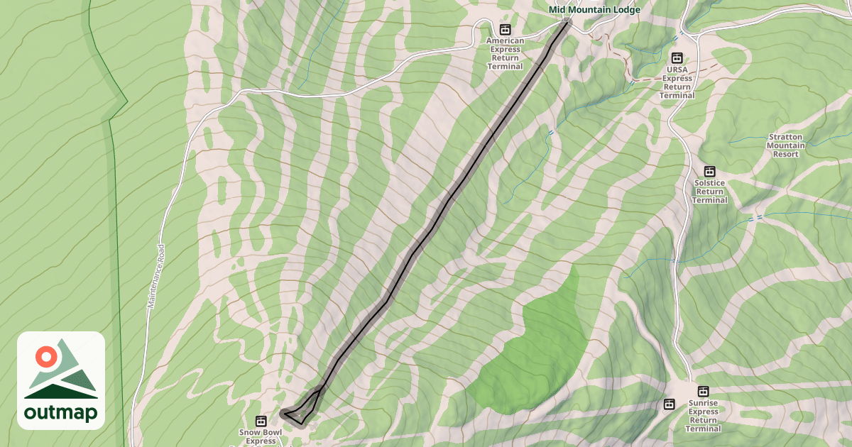 Map of Frank's Fall Line