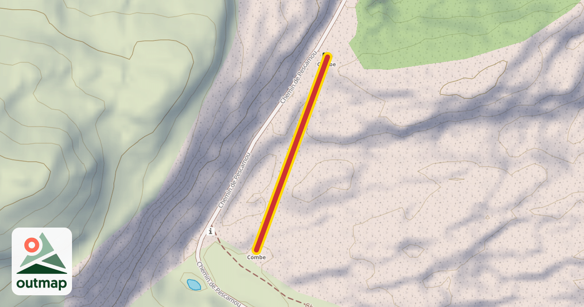 Map of Telecorde La Combe