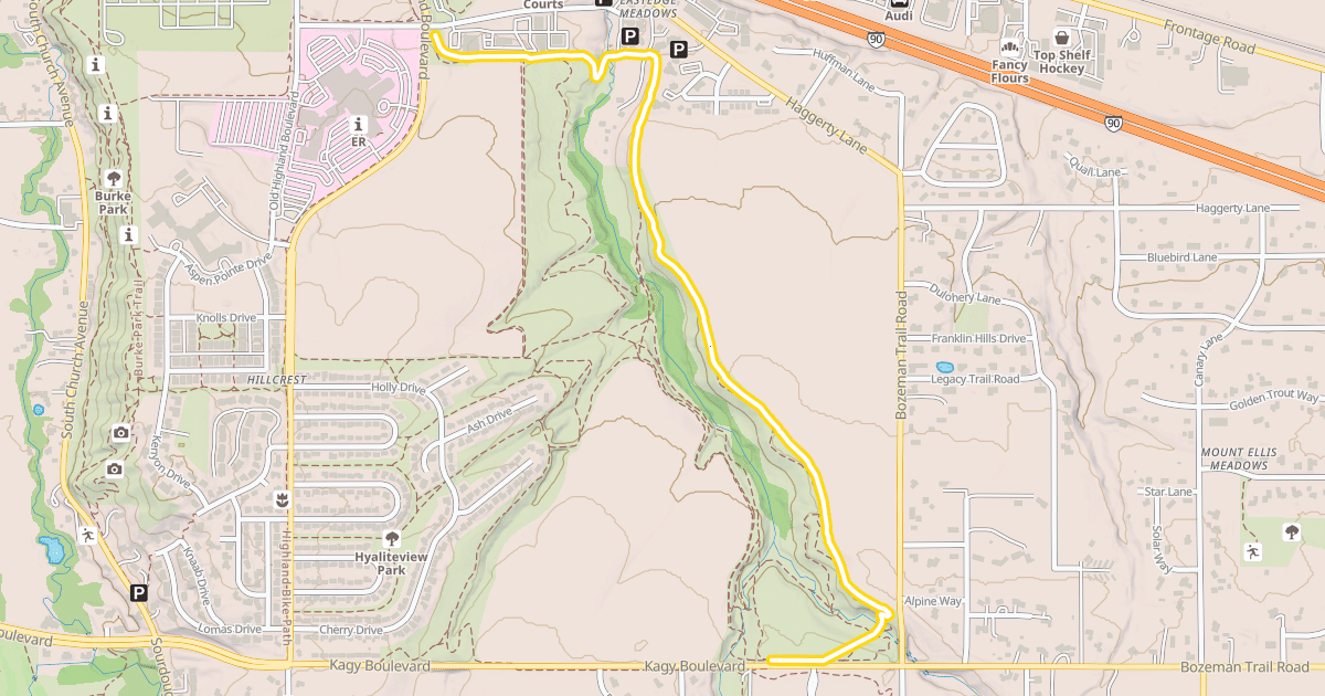 Map preview of Multi-Use Trails