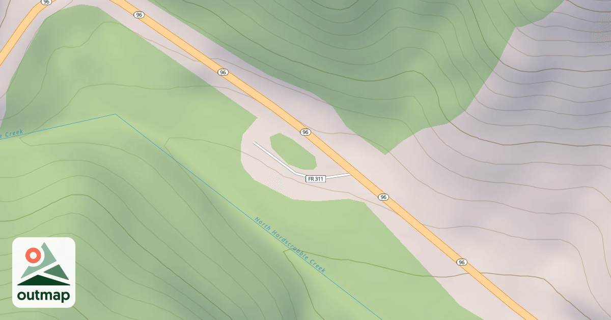 Map of RATTLESNAKE GULCH