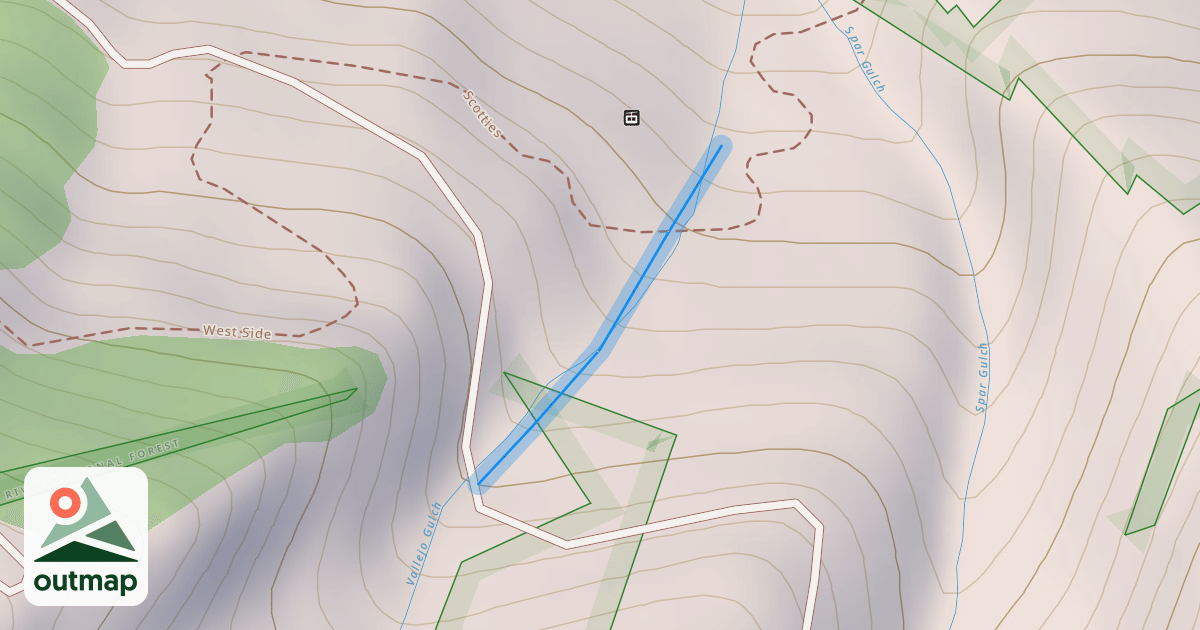 Map of Upper Little Nell