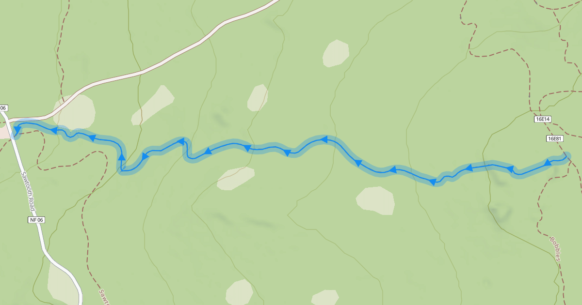 Map preview of Wood Splitter Jump Trail