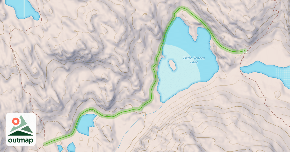 Map of Seneca Lake Trail