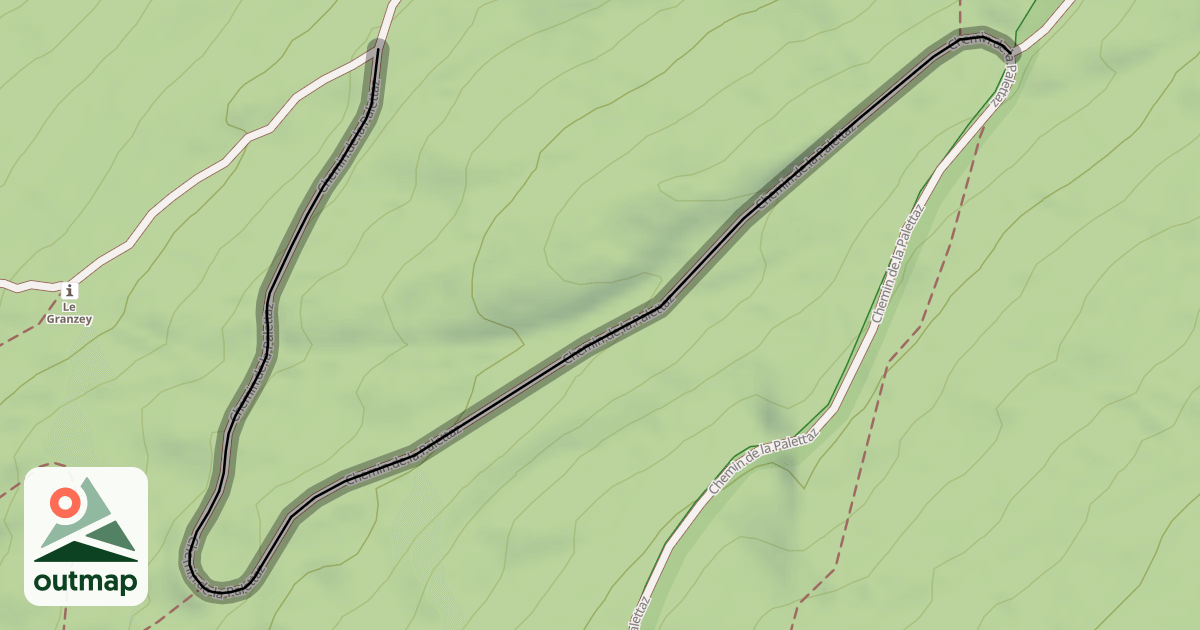 Map of Chemin de la Palettaz