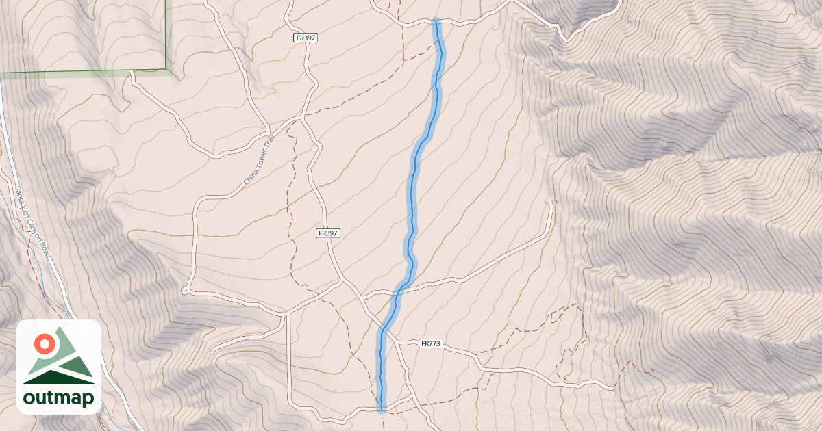 Map of Union Chief Trail