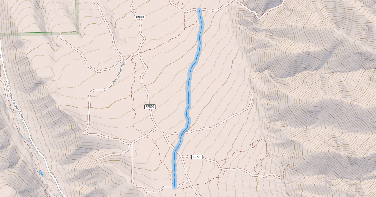 Map preview of Union Chief Trail