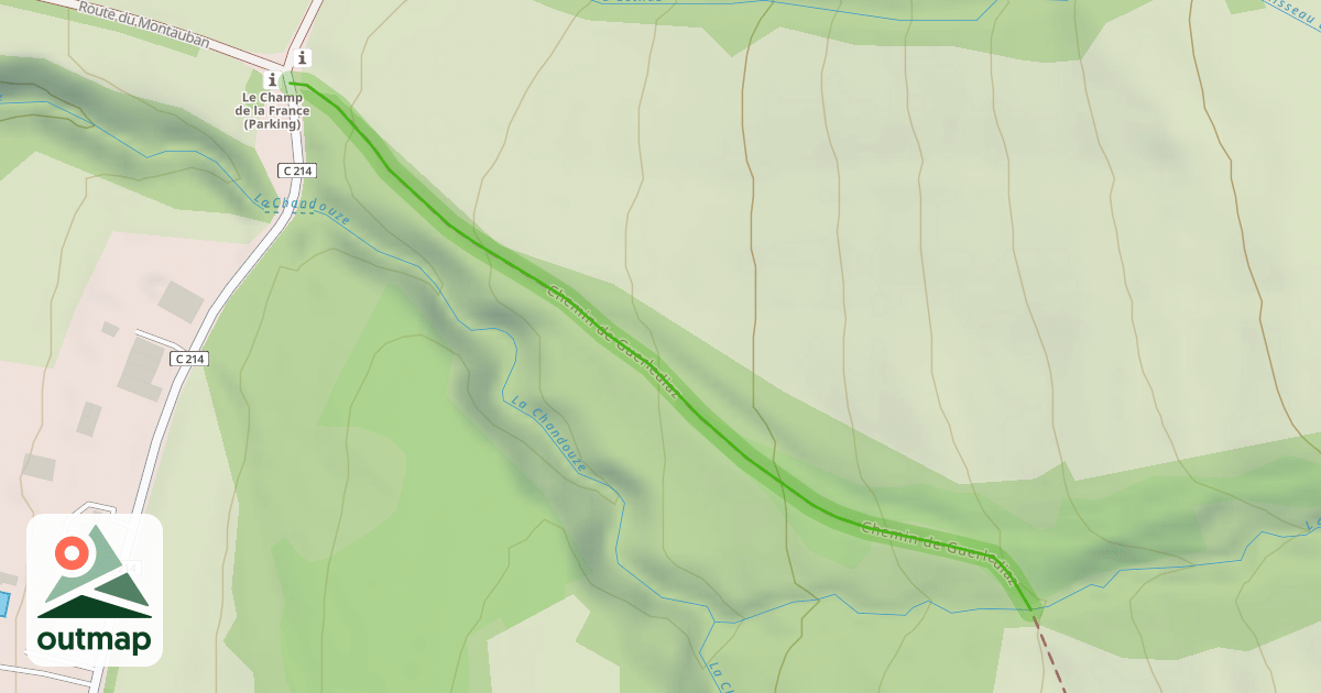 Map of Chemin de Guerlediaz