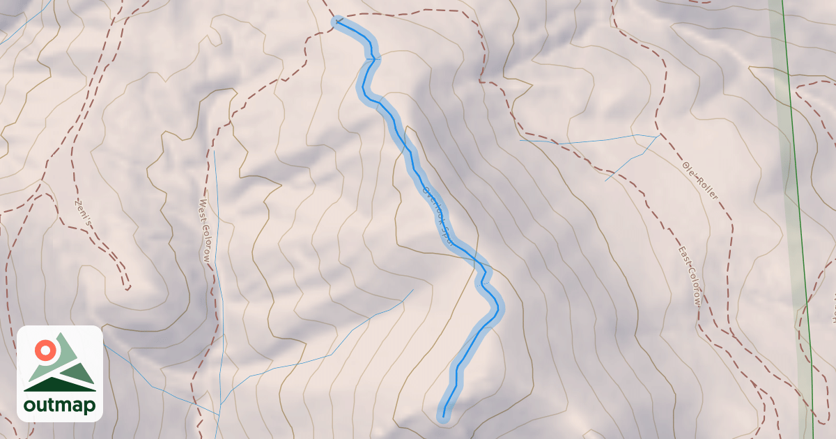 Map of Overlook Spur