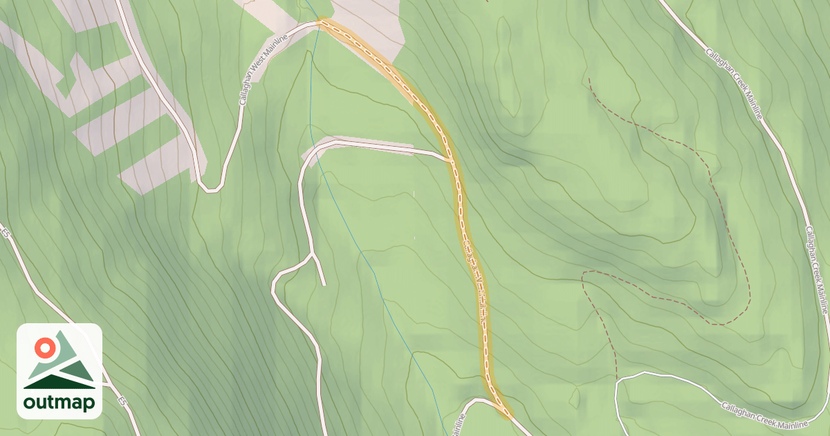 Map of Callaghan West Mainline