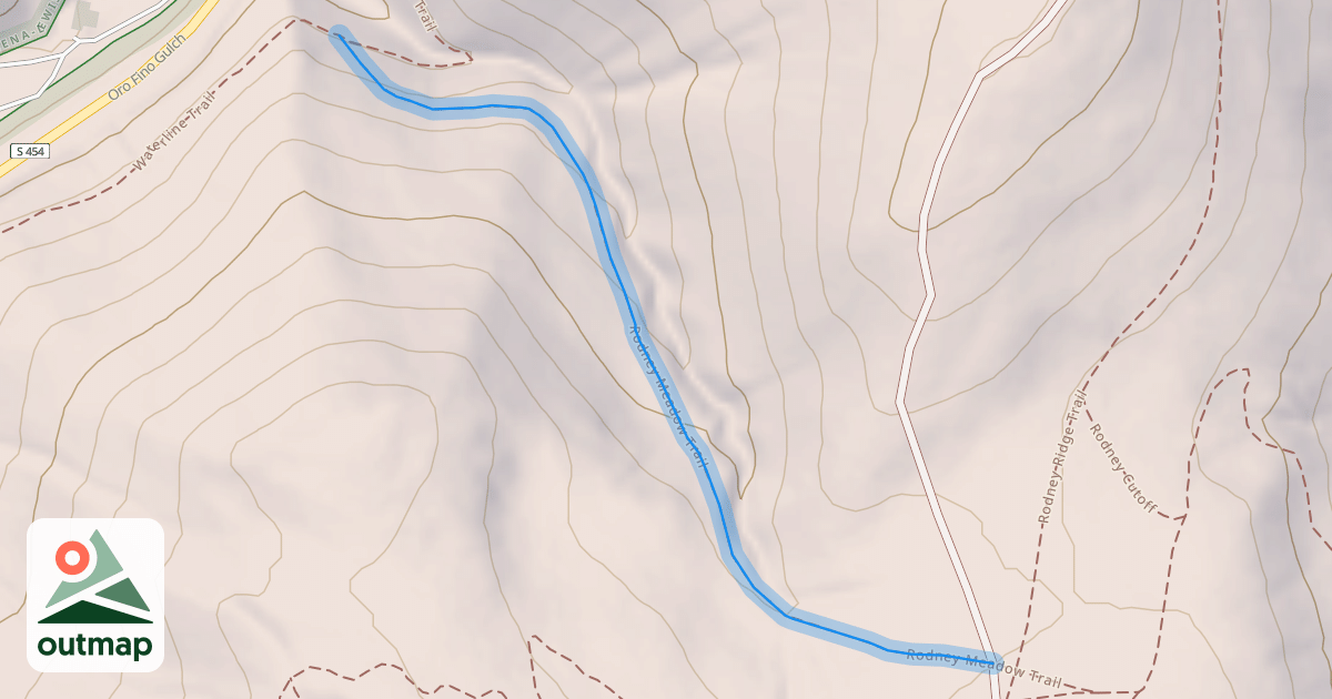 Map of Rodney Meadow Trail