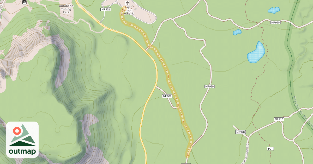 Map of South Loop Ski Trail