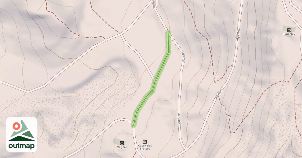 Map of Arpette