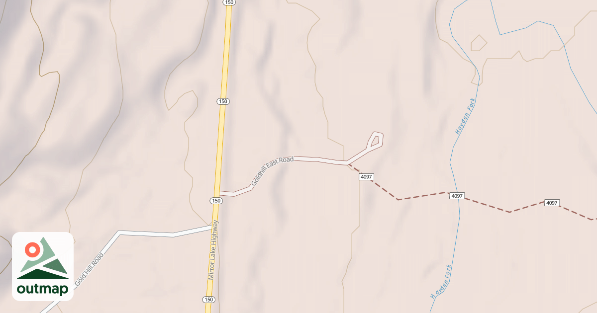 Map of GOLDHILL EAST