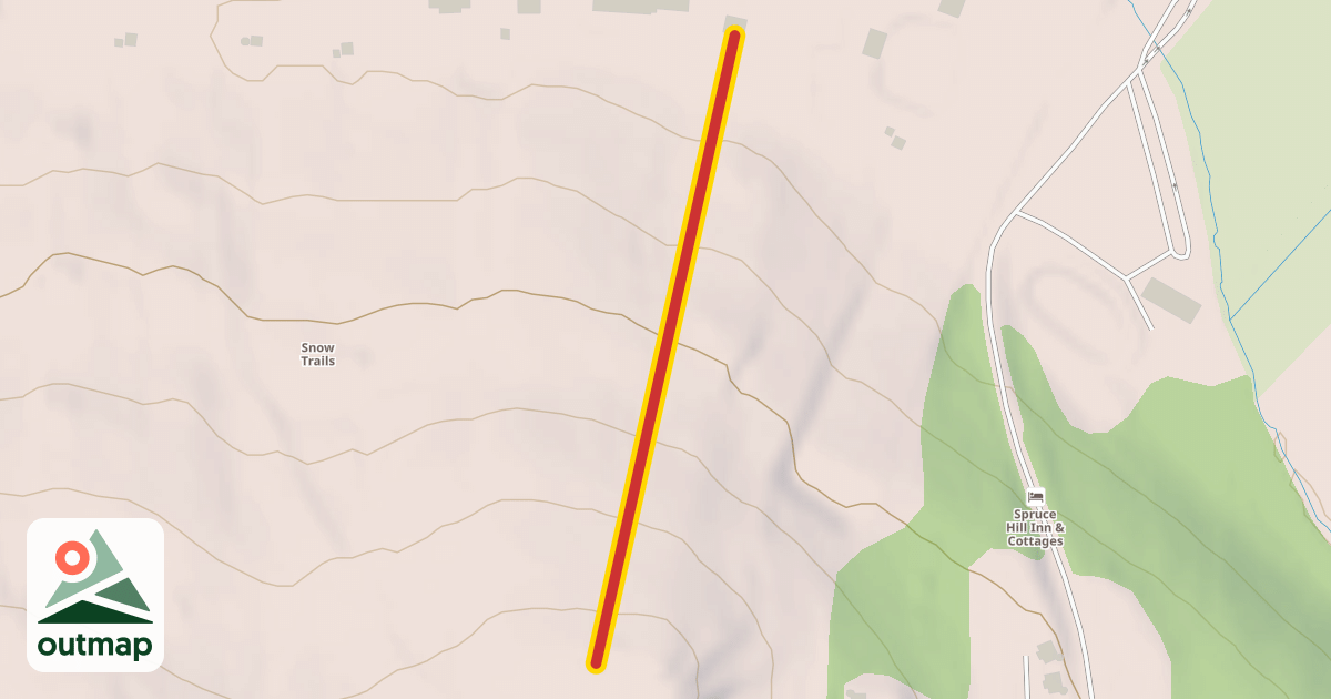 Map of Mt. Mansfield Triple