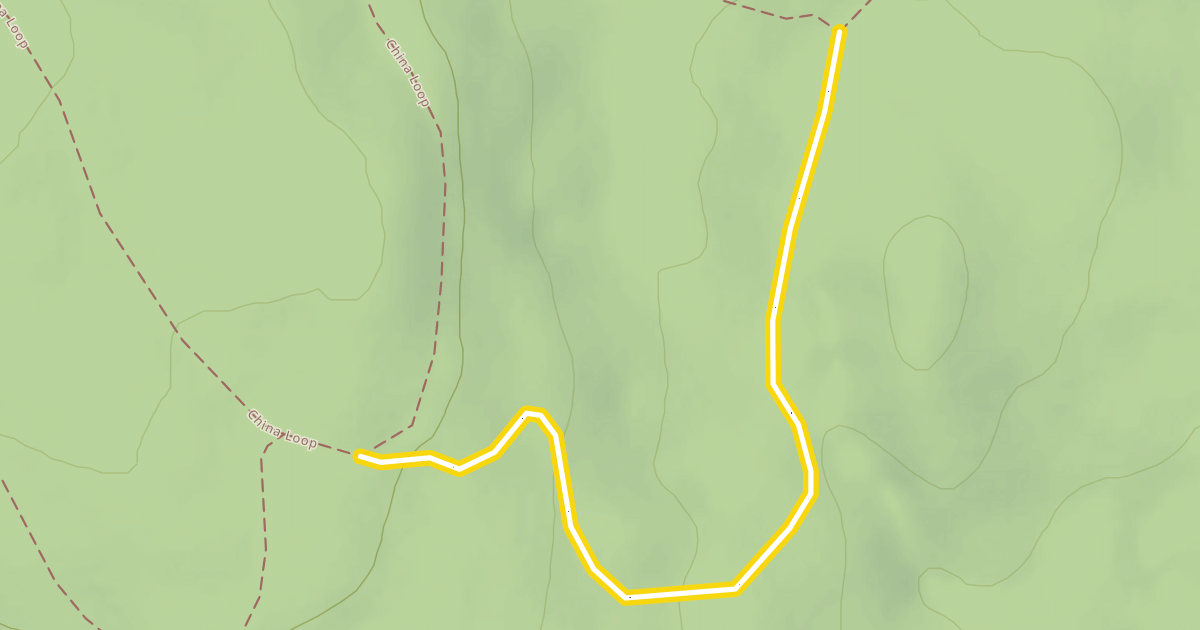 Map preview of China Ridge Trail