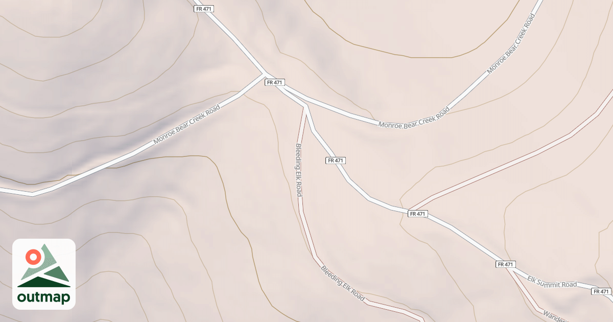 Map of BLEEDING ELK