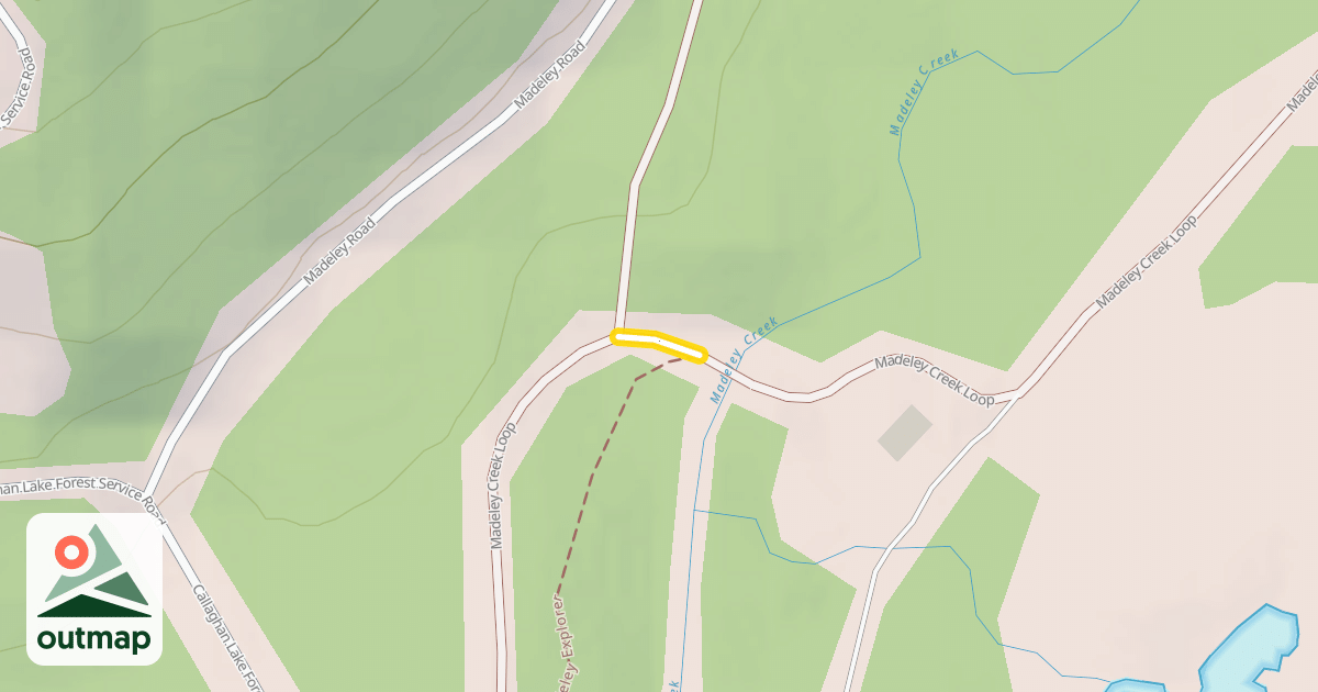 Map of Madeley Creek Loop