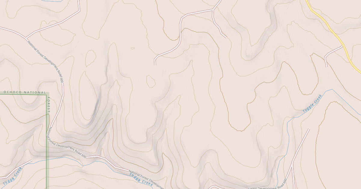 Map preview of USFS Motor Vehicle Use Map Roads {A6A1BBF8-43C4-4282-A5A1-AF0250809F24}