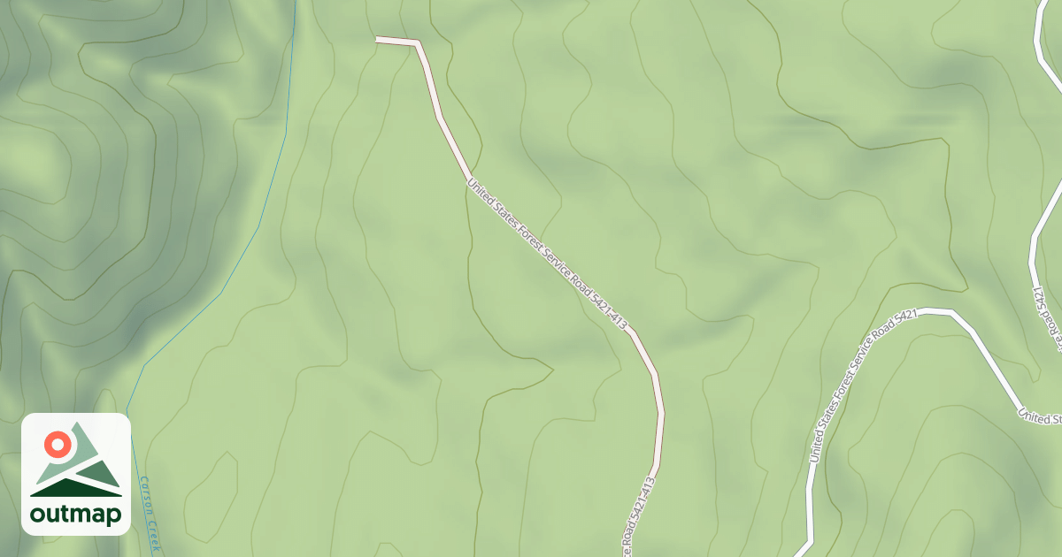 Map of USFS Motor Vehicle Use Map Roads {F9E55428-415E-4F2D-9A6C-9DA4E078FD6A}