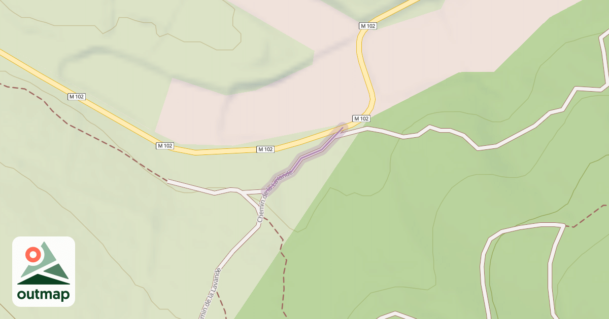 Map of Chemin de la Lavande