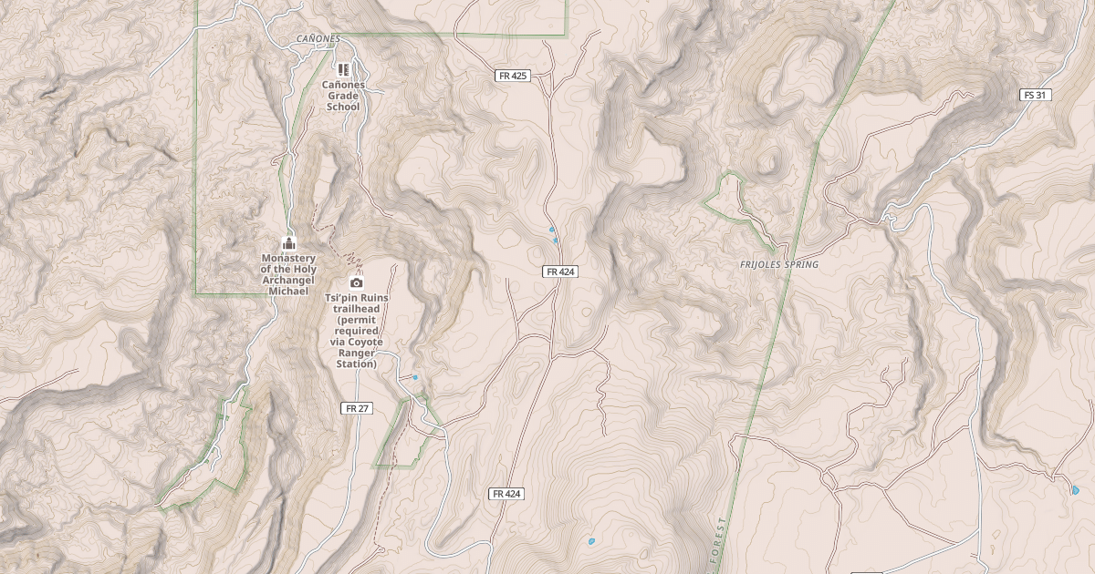 Map preview of MESA DE LOS CANONES