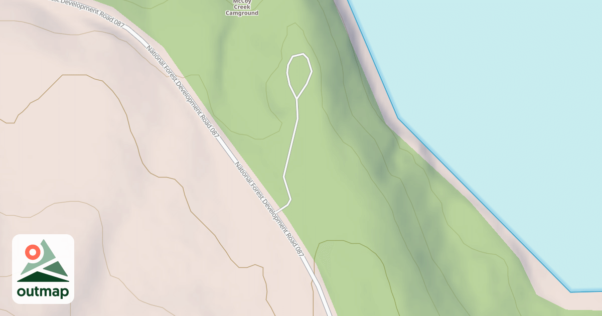 Map of MCCOY CREEK CG LOOP B